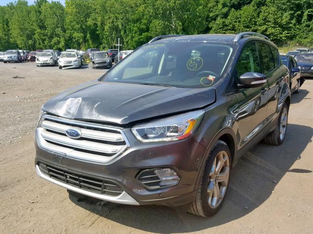 1FMCU9J91KUA66194 - 2019 FORD ESCAPE TIT GRAY photo 2