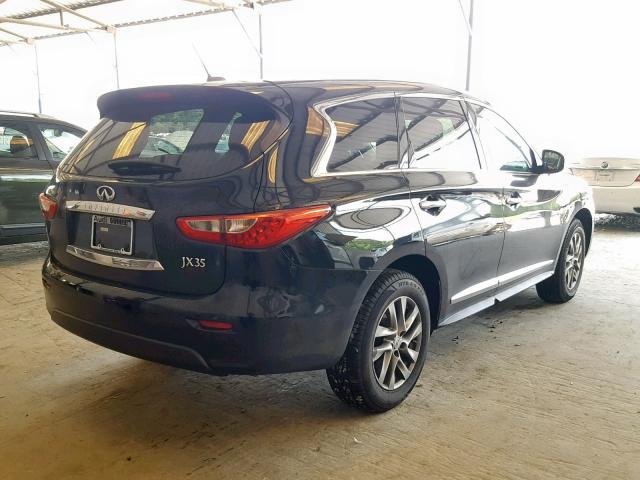 5N1AL0MNXDC322985 - 2013 INFINITI JX35 BLACK photo 4