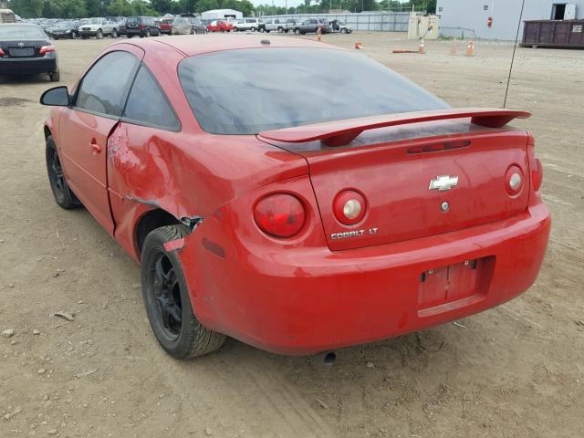 1G1AL18F877262711 - 2007 CHEVROLET COBALT LT RED photo 3