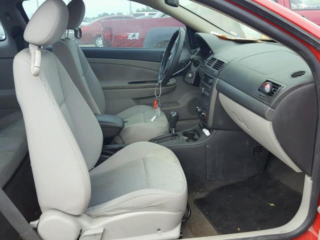 1G1AL18F877262711 - 2007 CHEVROLET COBALT LT RED photo 5