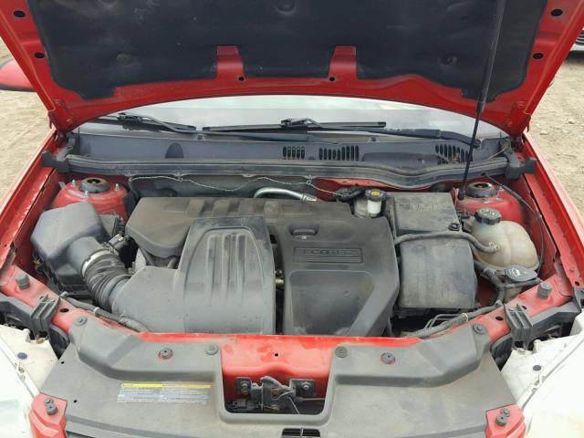 1G1AL18F877262711 - 2007 CHEVROLET COBALT LT RED photo 7