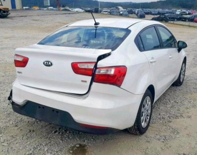 KNADM4A32H6104016 - 2017 KIA RIO LX WHITE photo 4