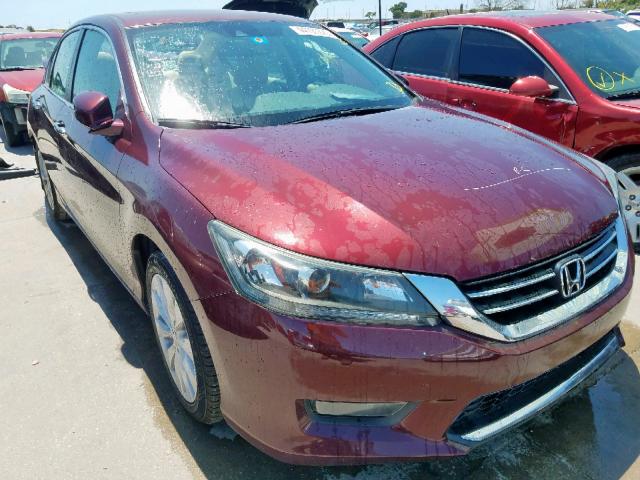 1HGCR2F8XFA163268 - 2015 HONDA ACCORD EXL BURGUNDY photo 1