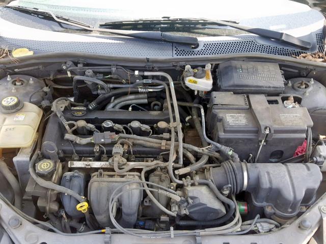 1FAHP34N97W166536 - 2007 FORD FOCUS ZX4 GRAY photo 7