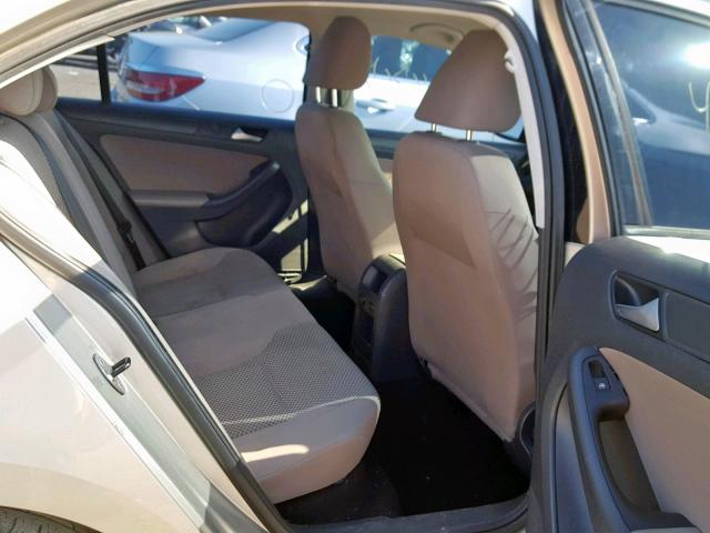 3VW2K7AJ9EM223772 - 2014 VOLKSWAGEN JETTA BASE TAN photo 6
