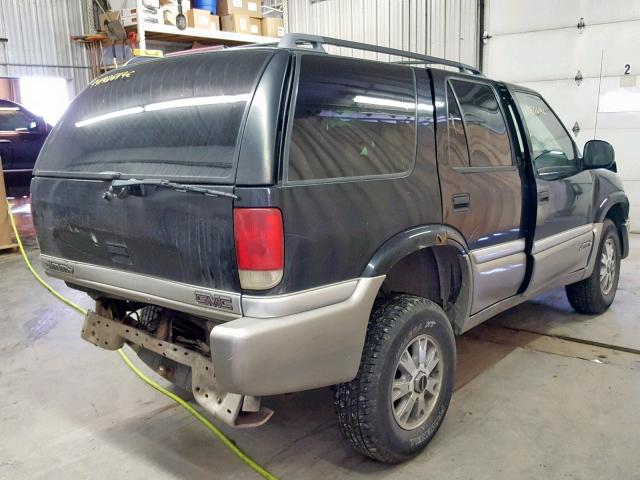 1GKDT13W5W2524230 - 1998 GMC JIMMY BLACK photo 4