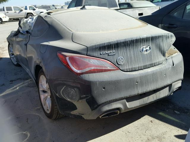 KMHHT6KD9EU121473 - 2014 HYUNDAI GENESIS CO BLACK photo 3