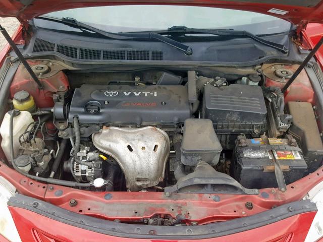 4T1BE46KX7U143658 - 2007 TOYOTA CAMRY NEW RED photo 7