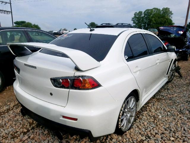 JA32W8FV0EU024516 - 2014 MITSUBISHI LANCER EVO WHITE photo 4