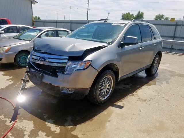 2FMDK48C68BB17394 - 2008 FORD EDGE SEL SILVER photo 2