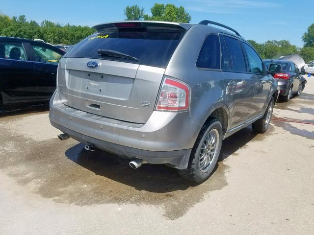 2FMDK48C68BB17394 - 2008 FORD EDGE SEL SILVER photo 4