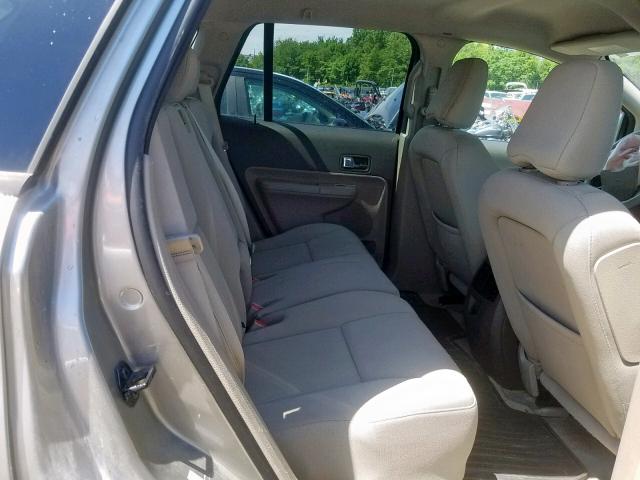 2FMDK48C68BB17394 - 2008 FORD EDGE SEL SILVER photo 6