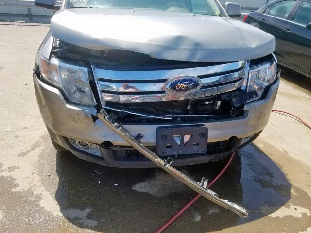 2FMDK48C68BB17394 - 2008 FORD EDGE SEL SILVER photo 9