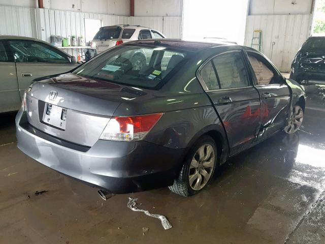 1HGCP26858A032001 - 2008 HONDA ACCORD EXL GRAY photo 4