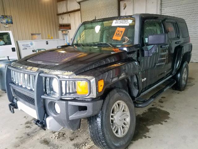 5GTEN13E788128830 - 2008 HUMMER H3 BLACK photo 2