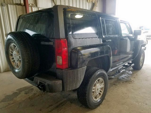 5GTEN13E788128830 - 2008 HUMMER H3 BLACK photo 4