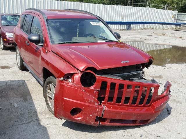 1J8FT47W27D119389 - 2007 JEEP COMPASS RED photo 1