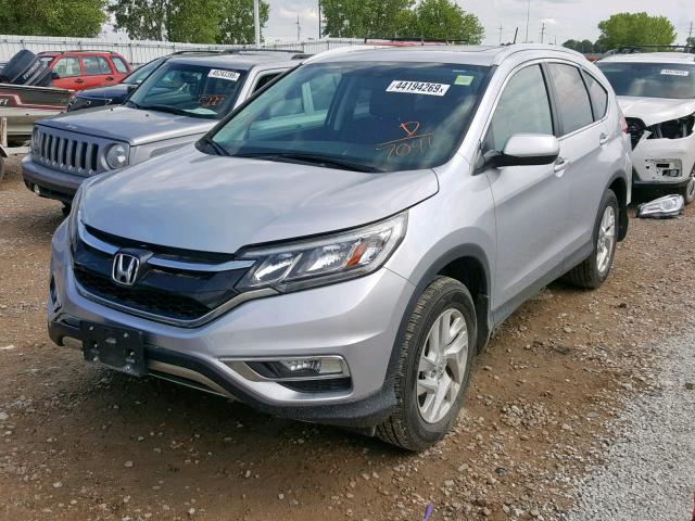 2HKRM4H79FH657041 - 2015 HONDA CR-V EXL SILVER photo 2