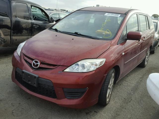 JM1CR293280314224 - 2008 MAZDA 5 MAROON photo 2