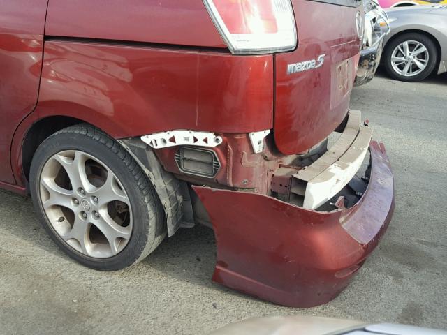 JM1CR293280314224 - 2008 MAZDA 5 MAROON photo 9