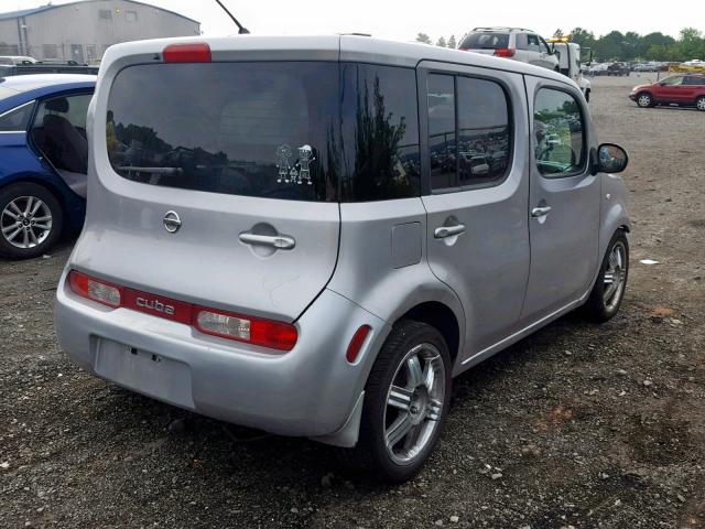 JN8AZ2KR5AT155603 - 2010 NISSAN CUBE BASE SILVER photo 4