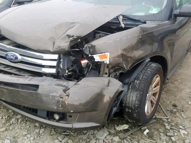 2FMGK5BC9BBD05457 - 2011 FORD FLEX SE BLACK photo 9