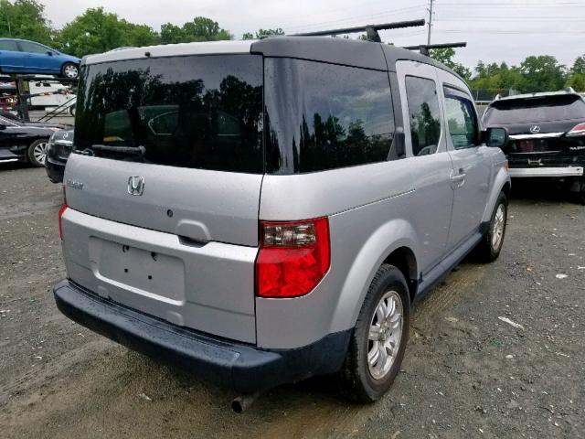 5J6YH28788L002494 - 2008 HONDA ELEMENT EX WHITE photo 4