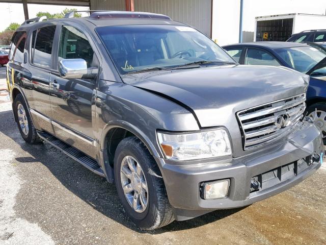 5N3AA08C35N808260 - 2005 INFINITI QX56 GRAY photo 1