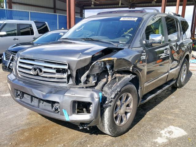 5N3AA08C35N808260 - 2005 INFINITI QX56 GRAY photo 2