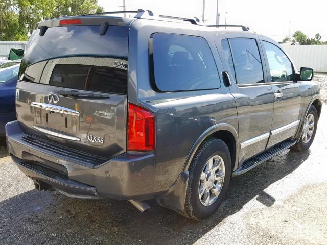 5N3AA08C35N808260 - 2005 INFINITI QX56 GRAY photo 4