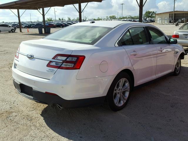 1FAHP2E87DG171971 - 2013 FORD TAURUS SEL WHITE photo 4