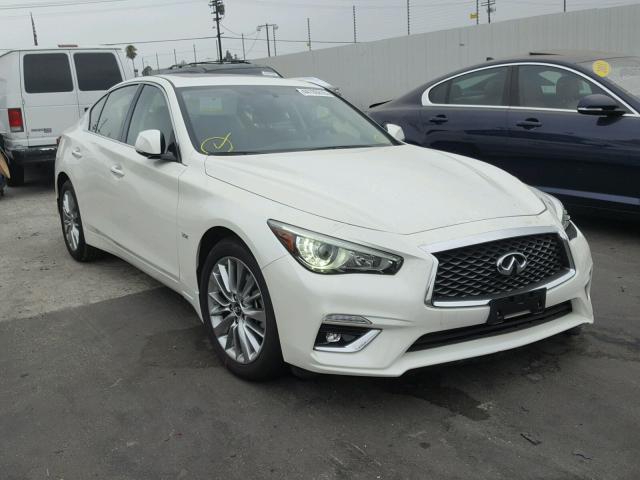 JN1EV7AP4JM353978 - 2018 INFINITI Q50 LUXE WHITE photo 1