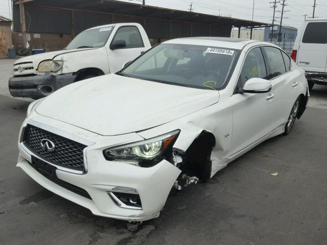 JN1EV7AP4JM353978 - 2018 INFINITI Q50 LUXE WHITE photo 2