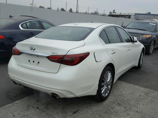 JN1EV7AP4JM353978 - 2018 INFINITI Q50 LUXE WHITE photo 4