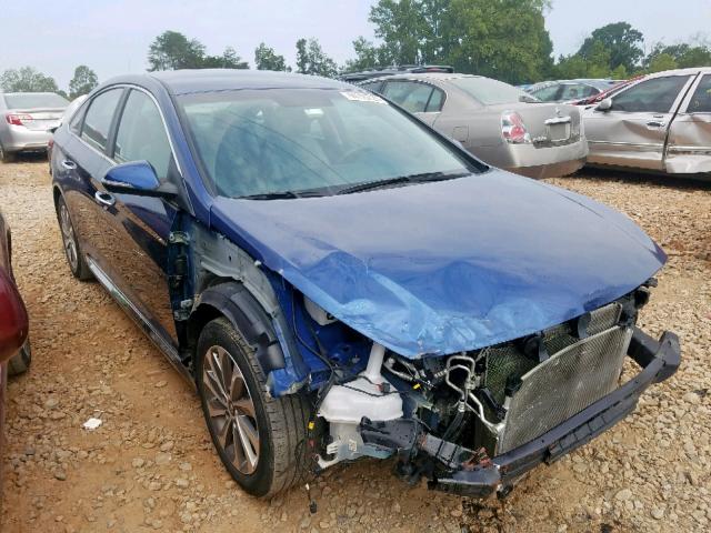 5NPE34AF8GH314273 - 2016 HYUNDAI SONATA SPO BLUE photo 1