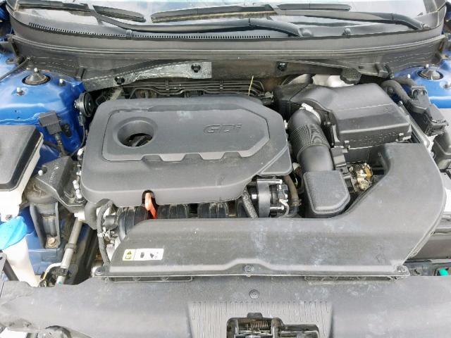 5NPE34AF8GH314273 - 2016 HYUNDAI SONATA SPO BLUE photo 7