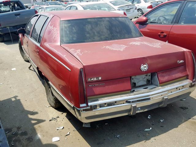 1G6DW52P5RR718906 - 1994 CADILLAC FLEETWOOD MAROON photo 3