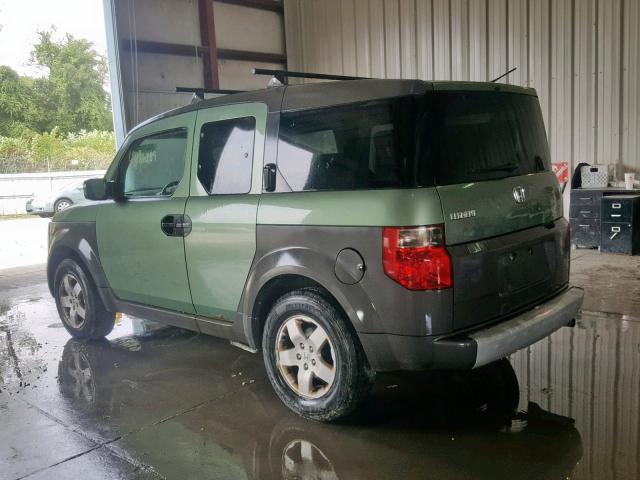 5J6YH27504L023110 - 2004 HONDA ELEMENT EX GREEN photo 3