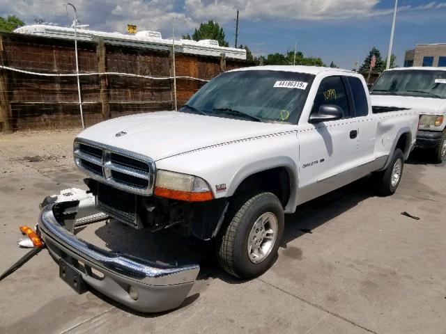 1B7GG22Y1WS529219 - 1998 DODGE DAKOTA WHITE photo 2