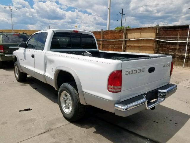 1B7GG22Y1WS529219 - 1998 DODGE DAKOTA WHITE photo 3