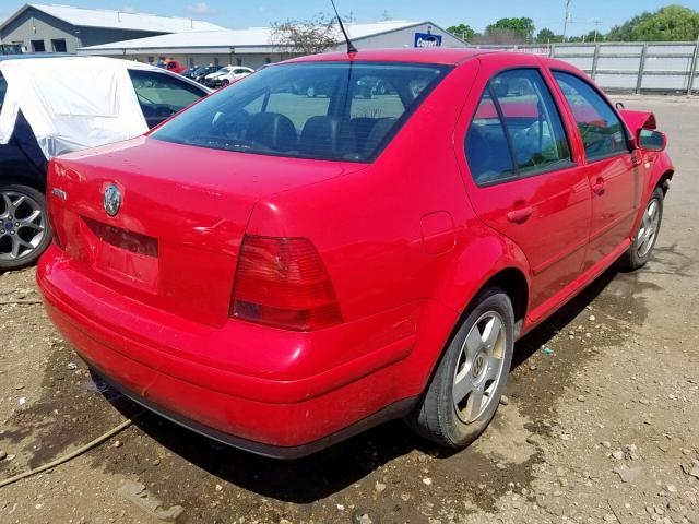 3VWSB69M02M192934 - 2002 VOLKSWAGEN JETTA GLS RED photo 4