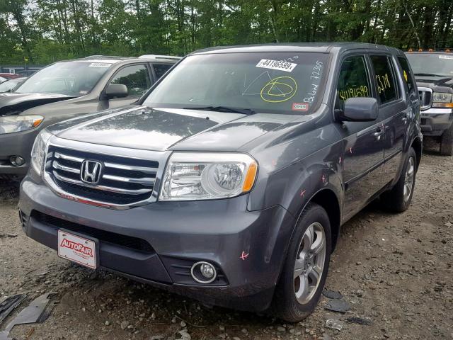 5FNYF4H48DB028104 - 2013 HONDA PILOT EX GRAY photo 2