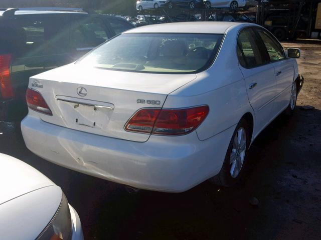 JTHBA30G355139472 - 2005 LEXUS ES 330 WHITE photo 4