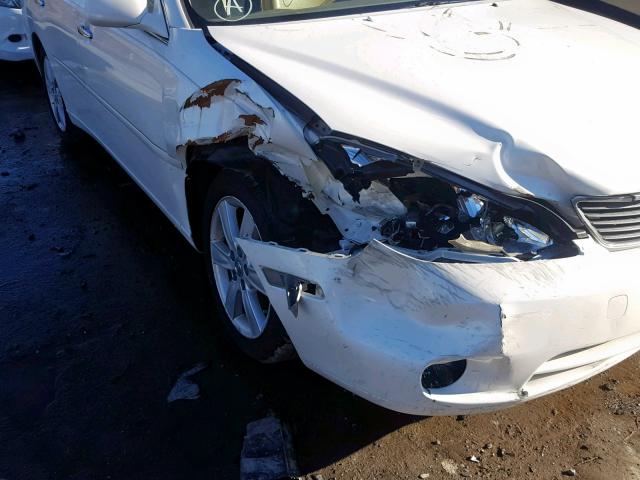 JTHBA30G355139472 - 2005 LEXUS ES 330 WHITE photo 9