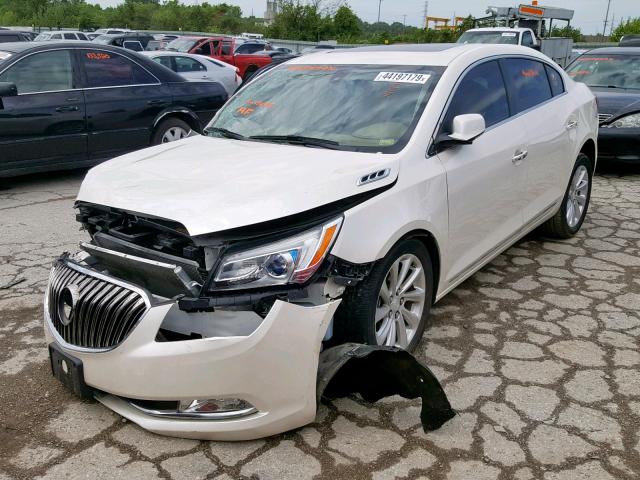 1G4GB5G38EF156177 - 2014 BUICK LACROSSE WHITE photo 2