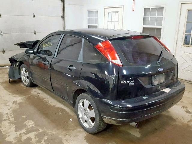 1FAHP37N37W295576 - 2007 FORD FOCUS ZX5 BLACK photo 3