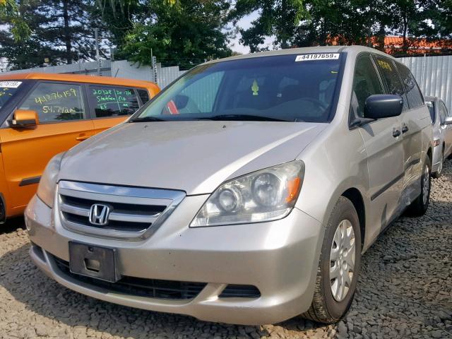 5FNRL38286B103490 - 2006 HONDA ODYSSEY LX SILVER photo 2