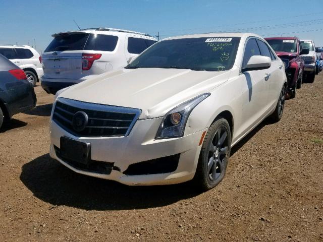 1G6AG5RX7E0119803 - 2014 CADILLAC ATS WHITE photo 2