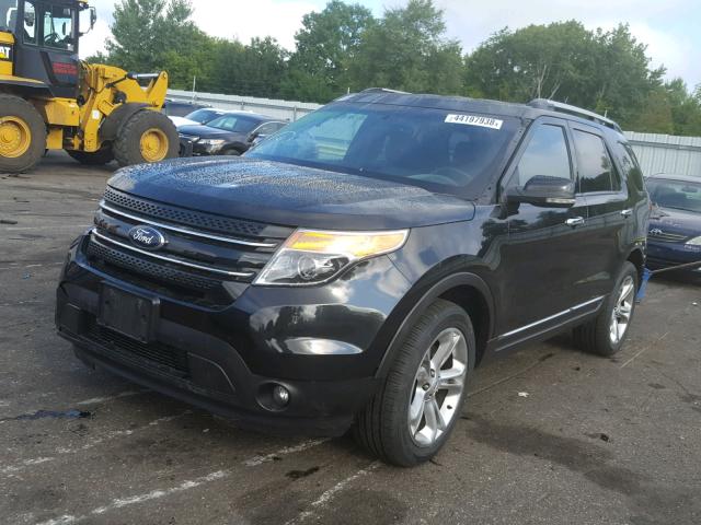 1FM5K8F83FGA05300 - 2015 FORD EXPLORER L BLACK photo 2