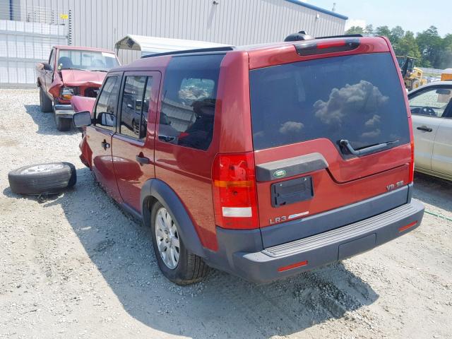 SALAE25446A395891 - 2006 LAND ROVER LR3 SE MAROON photo 3